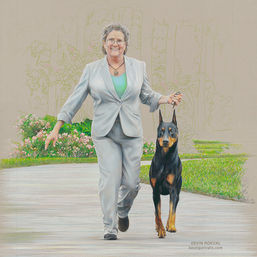 "Gwen & Kent" portrait in progress 9