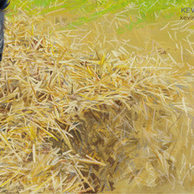 Scout portrait in progress 14 - How to make straw