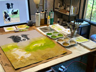Scout portrait in progress 6 - The underpainting step-by-step