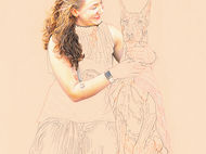 Penny & Octavia portrait in progress 6 - A soundtrack and a video