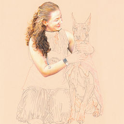 Penny & Octavia portrait in progress 6 - A soundtrack and a video