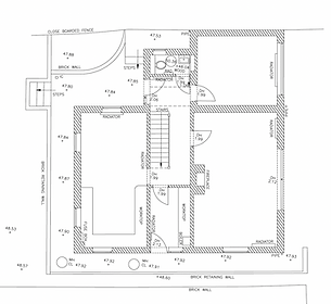 existing ground floor plan.