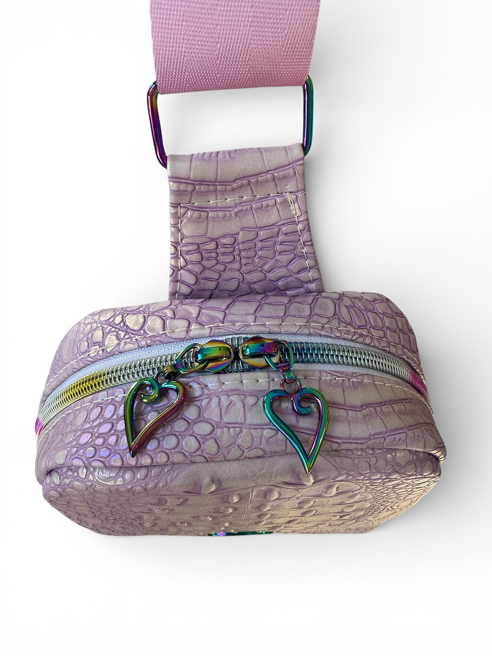 Thumbnail: Simplistic Sling - Lilac Croc.