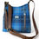 Thumbnail: Amber Crossbody -  Blue Plaid Harris Tweed