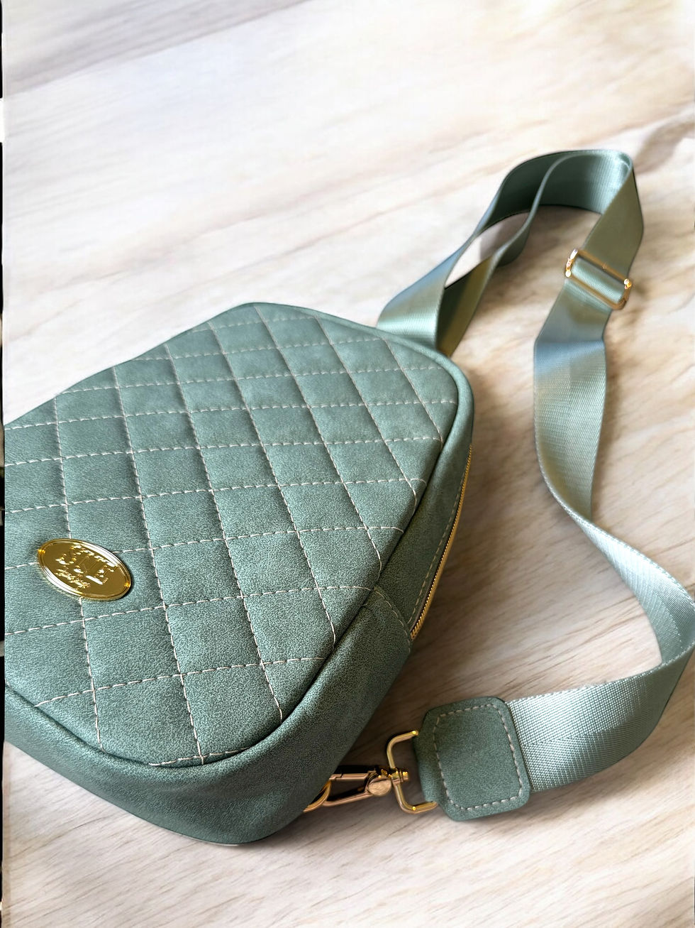 Thumbnail: Simplistic Sling - Smokey Green Quilted
