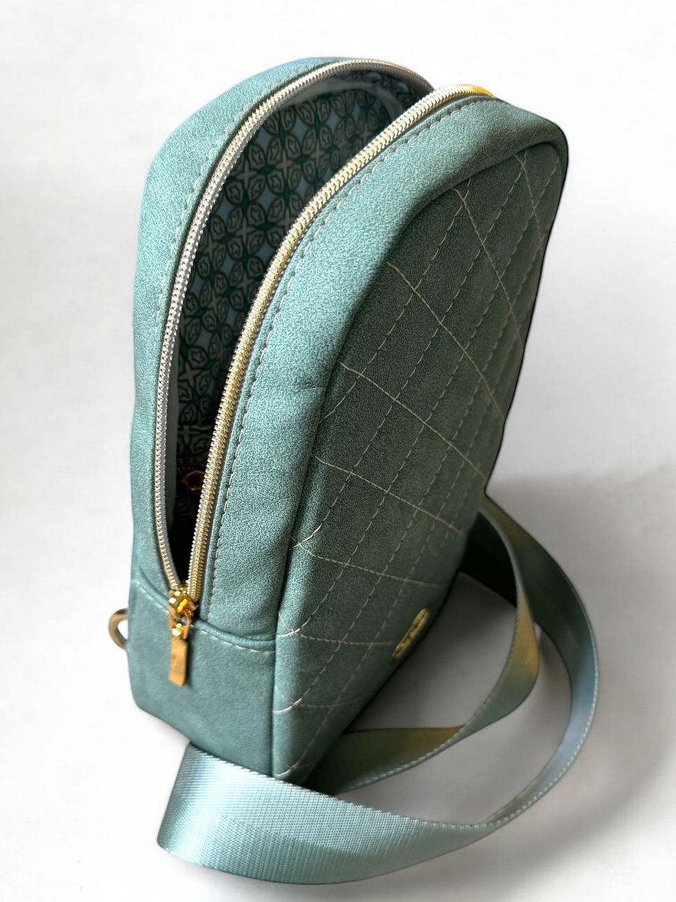 Thumbnail: Simplistic Sling - Smokey Green Quilted