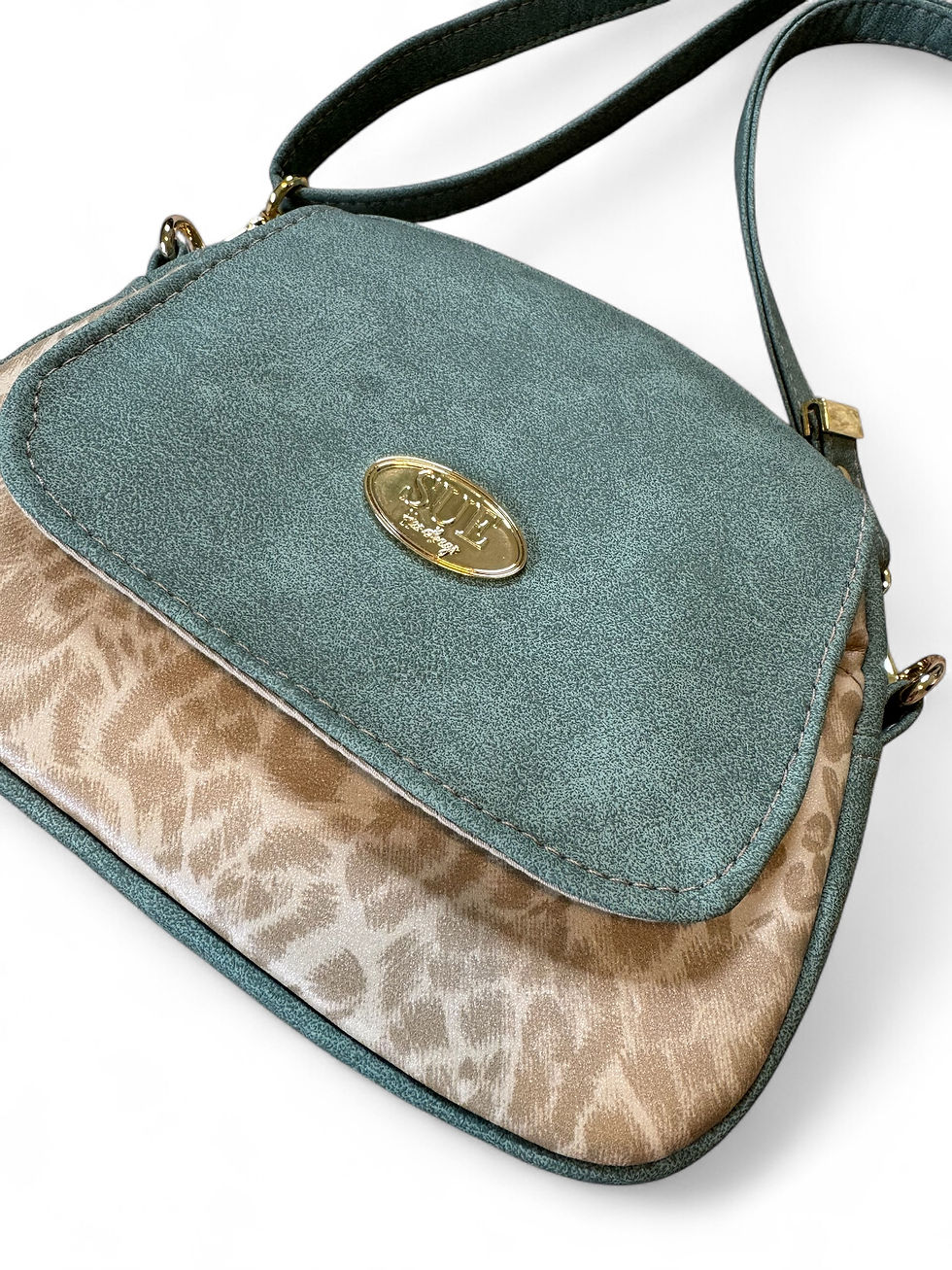 Thumbnail: Itty Bitty Bowler - Smokey Green/Snow Leopard