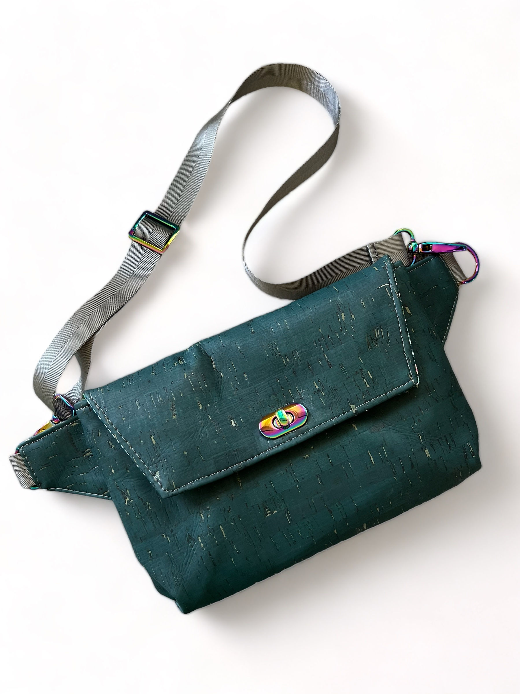 Haralson Belt Bag - Teal Cork