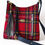 Thumbnail: Amber Crossbody -  Red Plaid Harris Tweed