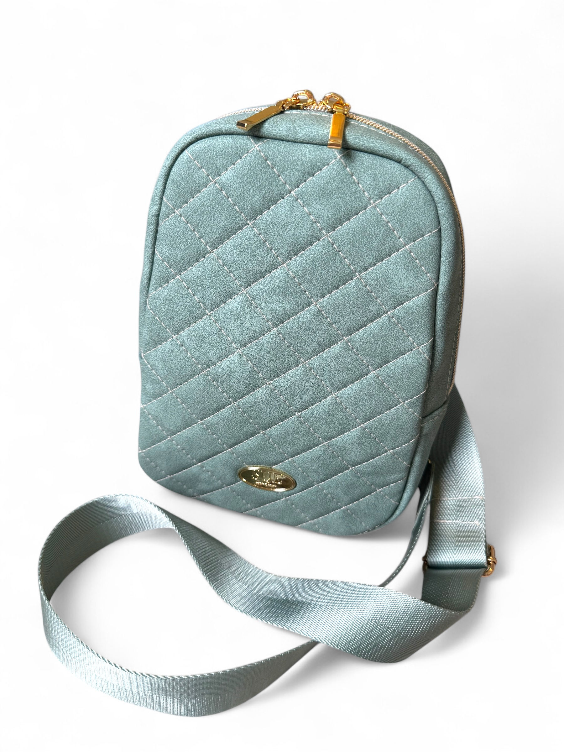 Simplistic Sling - Smokey Green Quilted