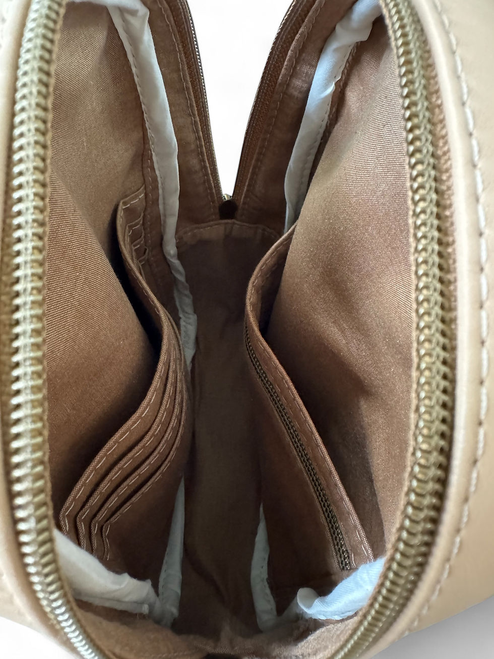 Thumbnail: Simplistic Sling - Cream/Tan/Golden Brown Leather