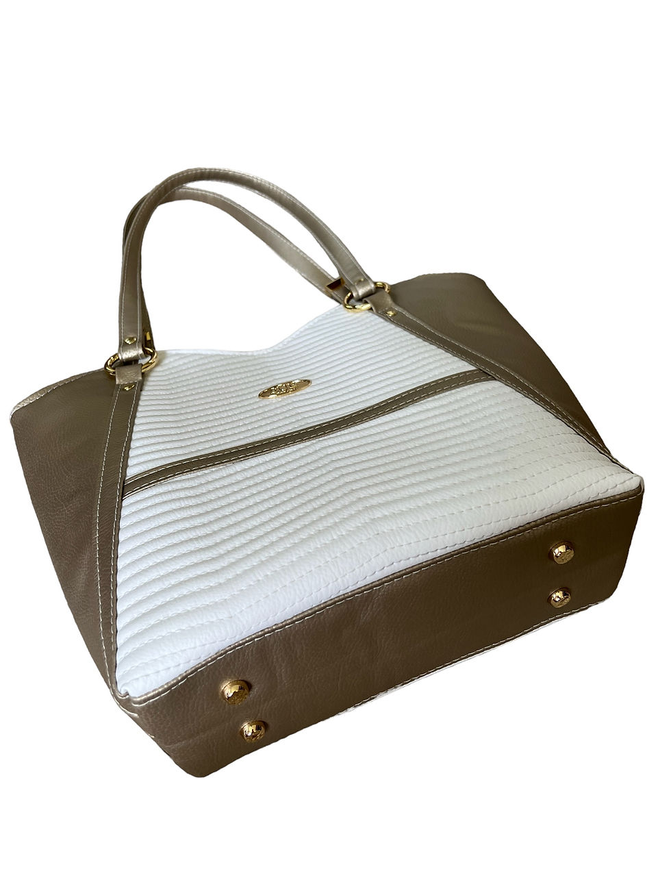 Thumbnail: Solangel - Camel Metallic/White Quilted