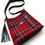 Thumbnail: Amber Crossbody -  Red Plaid Harris Tweed