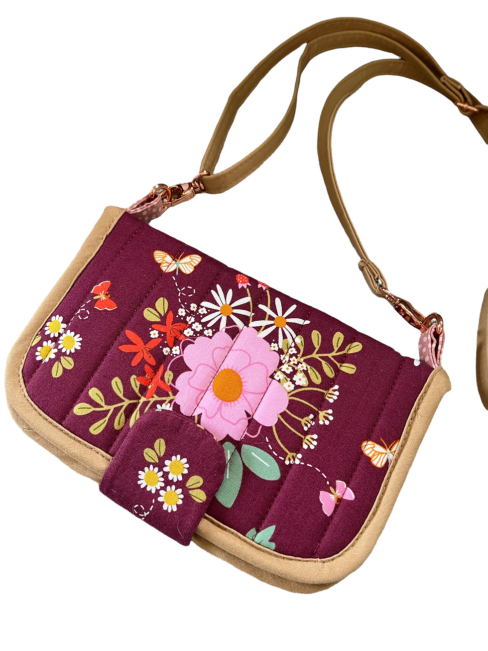 Thumbnail: Perfect Wallet -Burgundy Floral