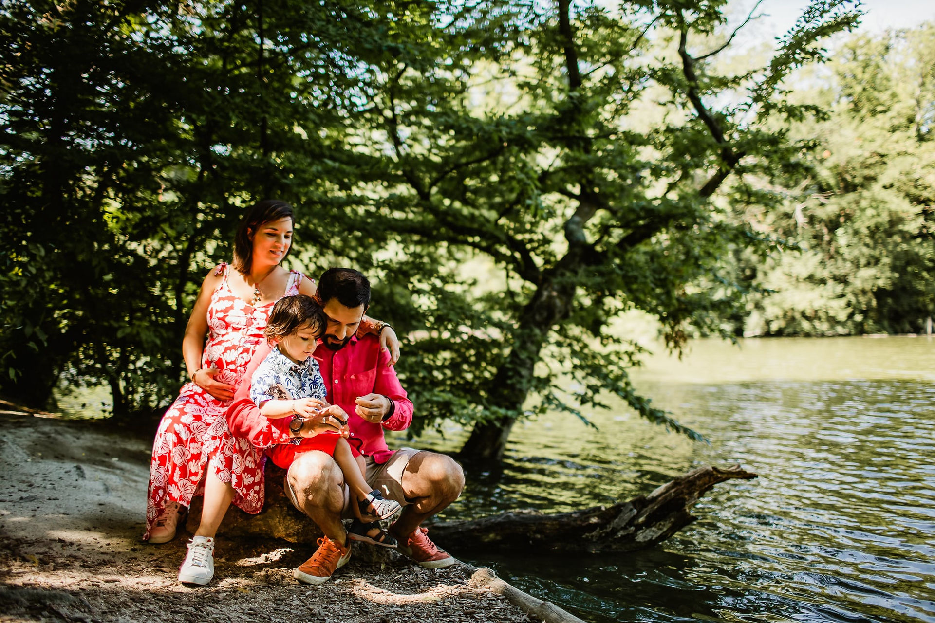 Séance photo grossesse famille nature bois de Vincennes