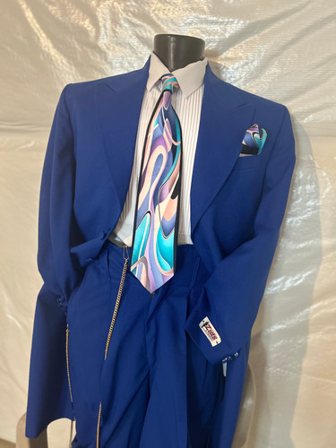 New Navy Blue Zoot Suit | Original Suavecito Zoot Suits