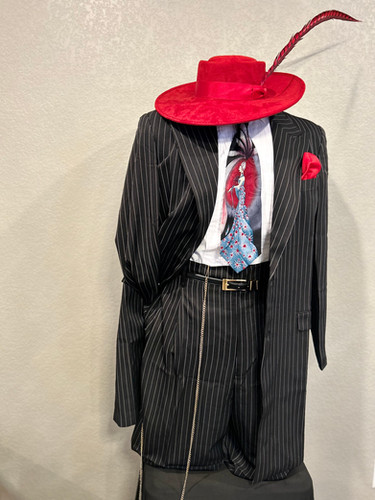 New Black with White Pinstripe Zoot Suit | Original Suavecito Zoot
