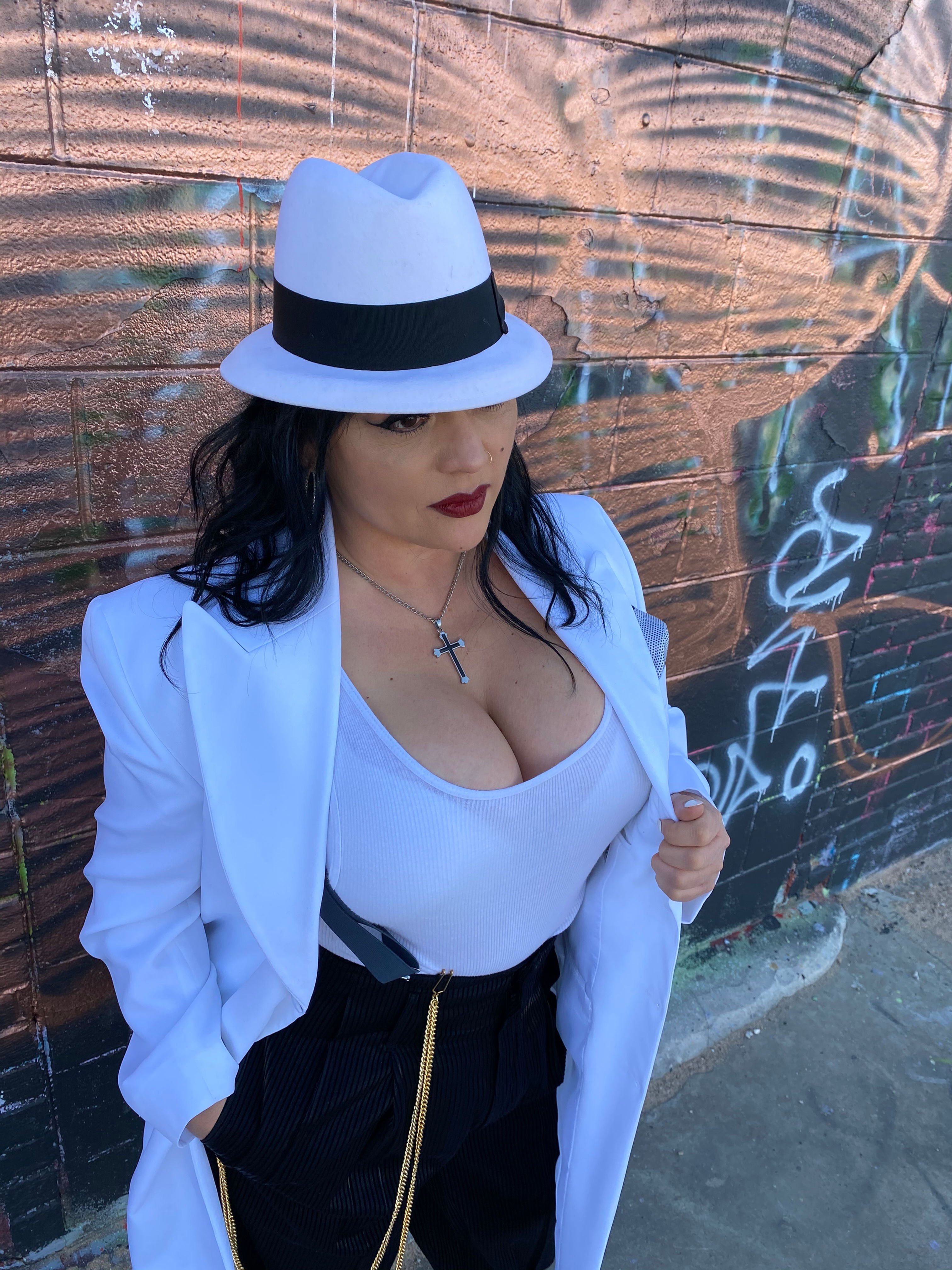 Used White Zoot Suit Jacket