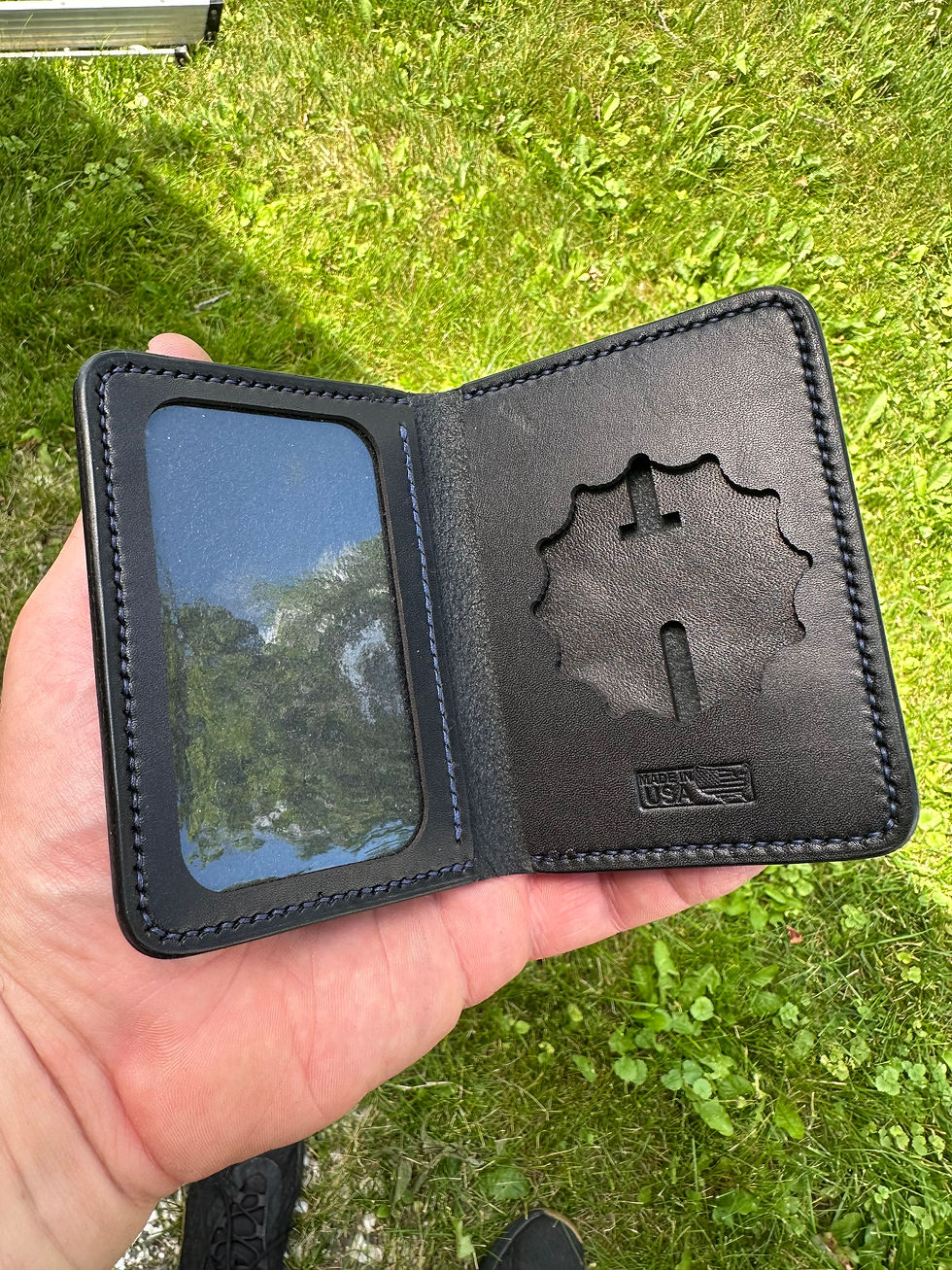 Thumbnail: Leather Mini NYDCOCCS Bifold Badge Wallet