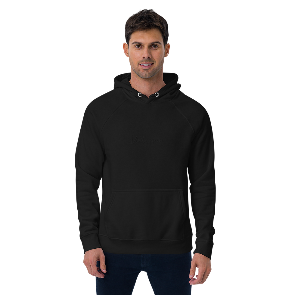 Thumbnail: Vintarian Men’s Eco Raglan Hoodie – Signature