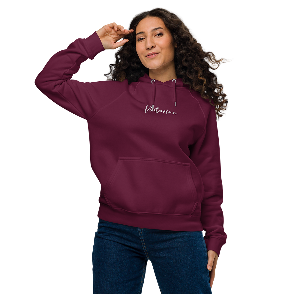 Thumbnail: Vintarian Women’s Eco Raglan Hoodie – Signature
