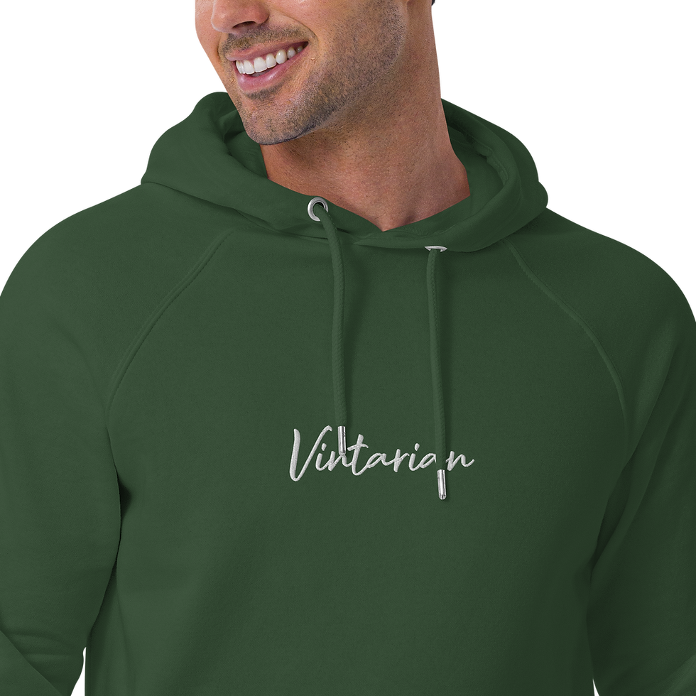 Thumbnail: Vintarian Men’s Eco Raglan Hoodie – Signature