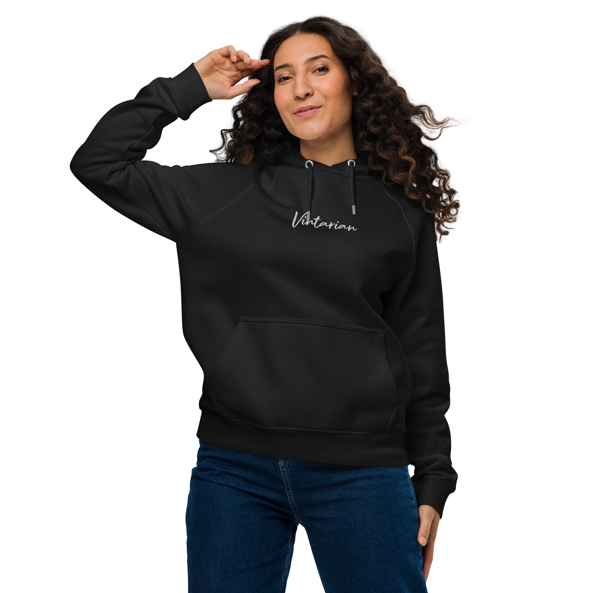 Vintarian Women’s Eco Raglan Hoodie – Signature