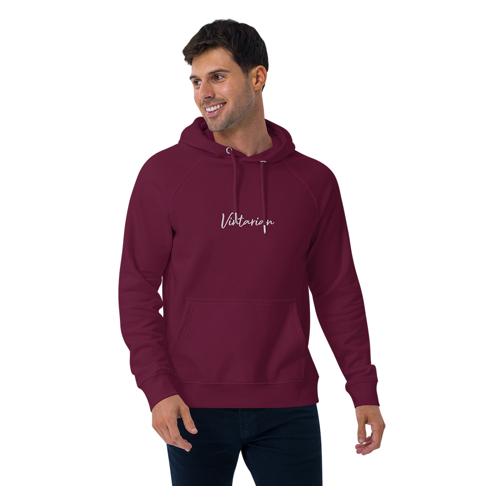 Thumbnail: Vintarian Men’s Eco Raglan Hoodie – Signature