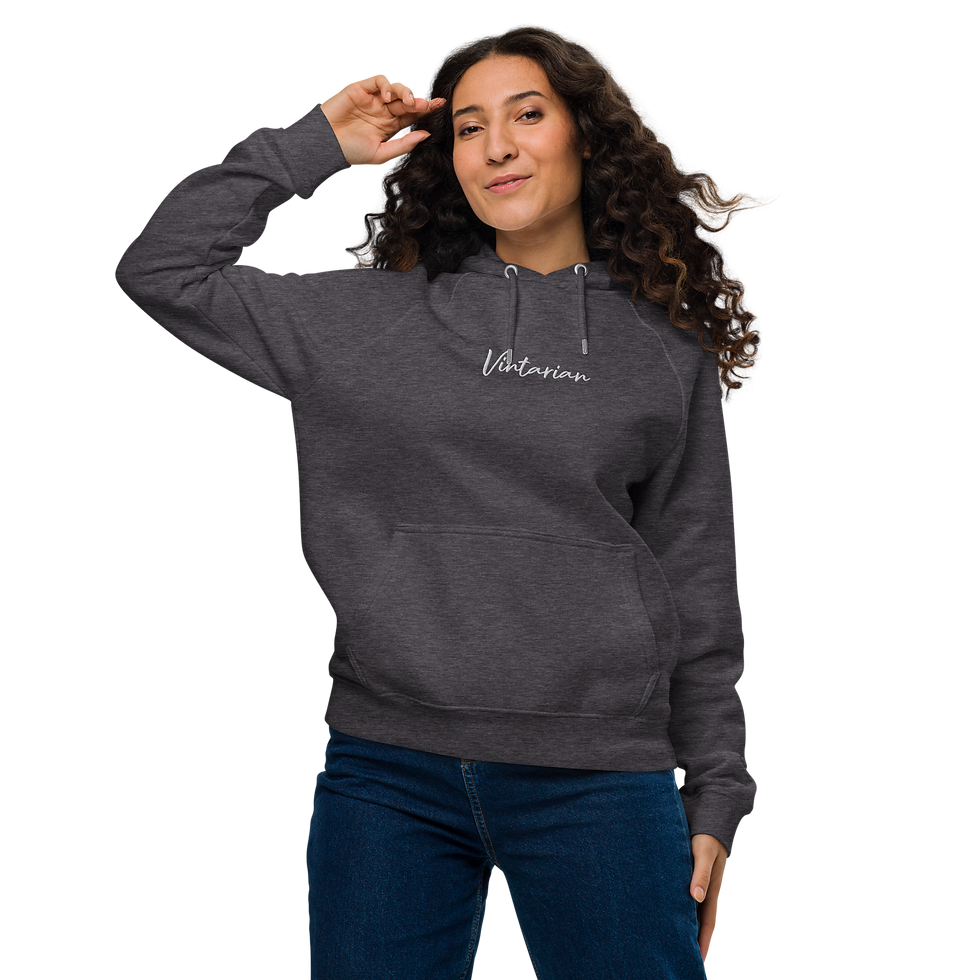 Thumbnail: Vintarian Women’s Eco Raglan Hoodie – Signature