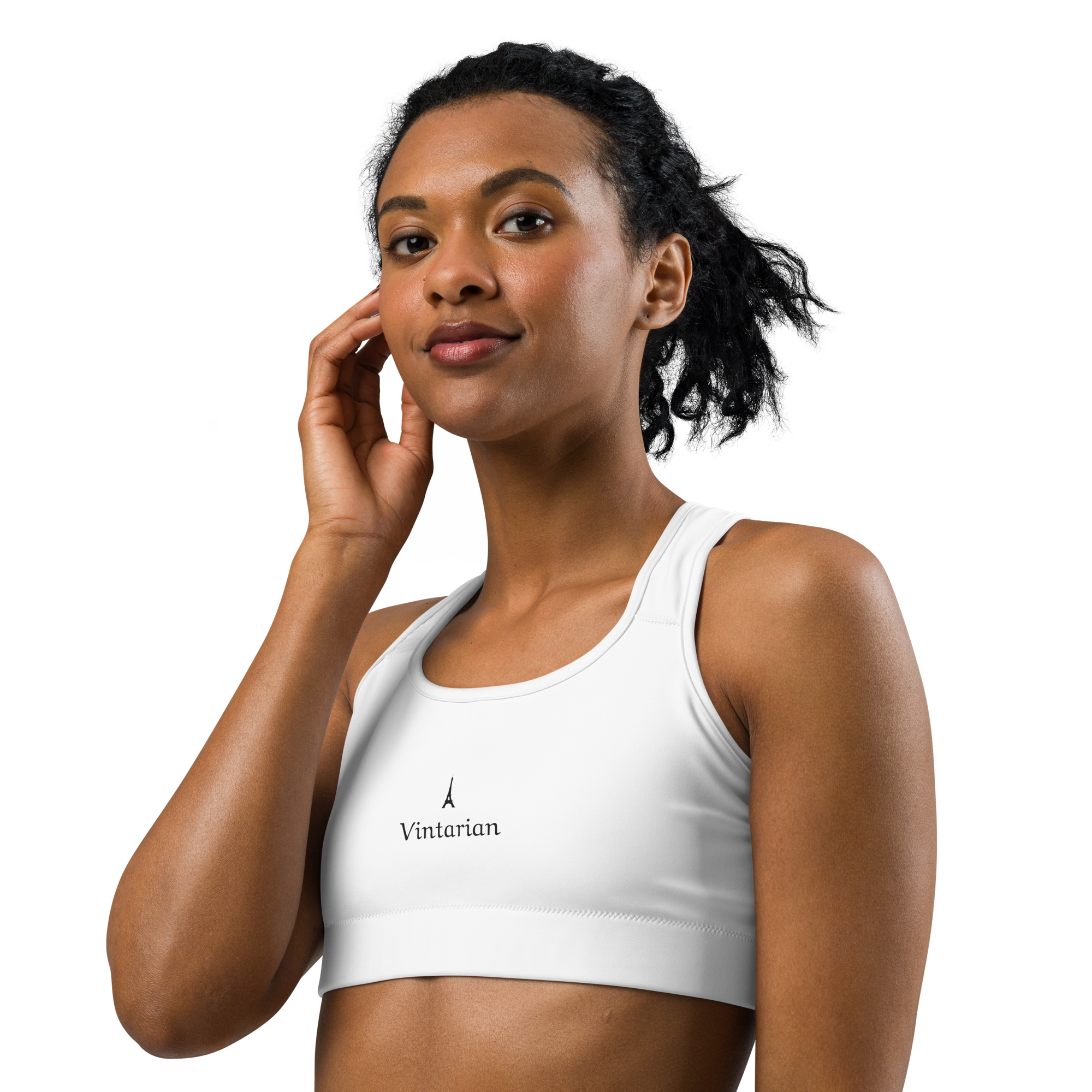 Vintarian Women's Eiffel Yoga Sports Bra - White