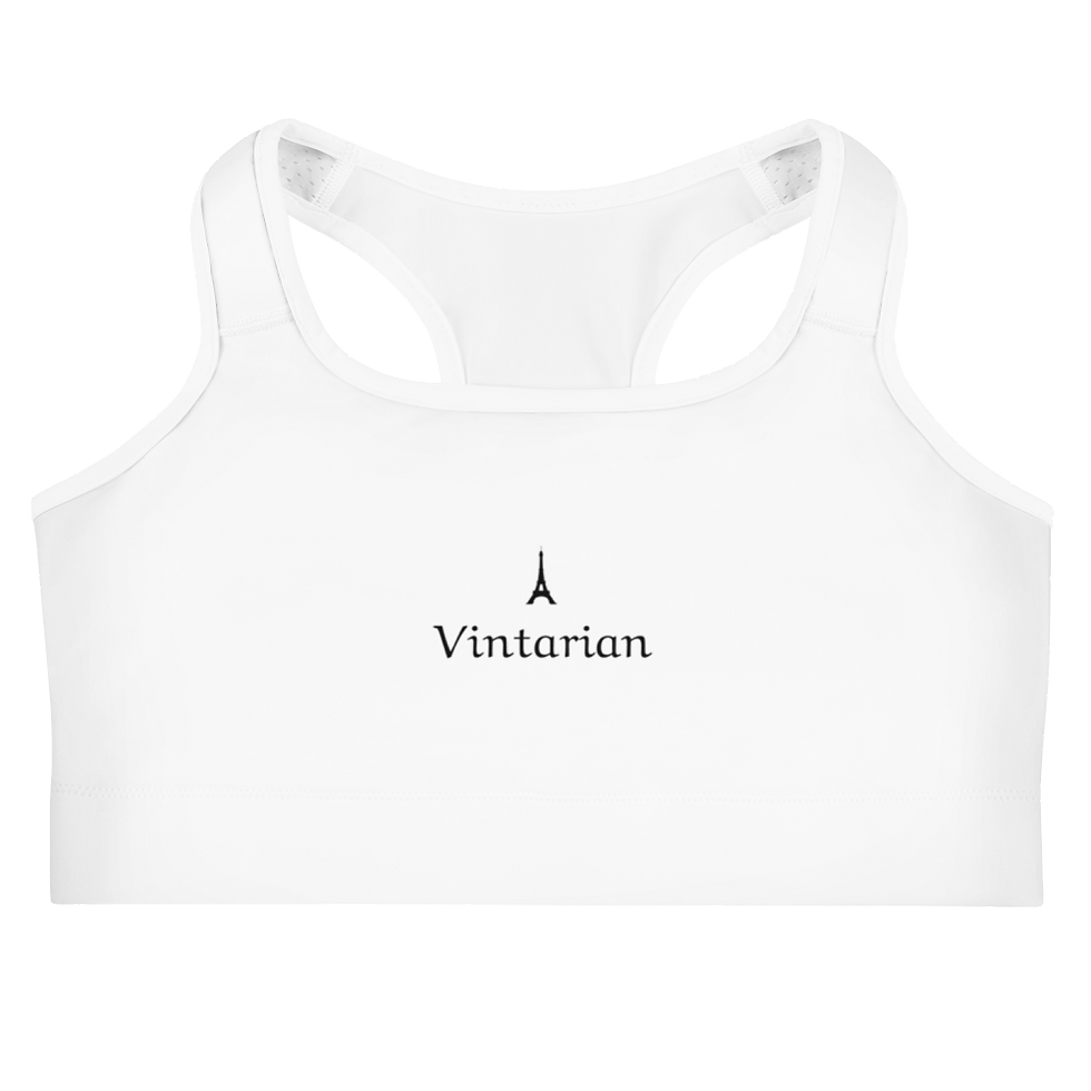 Thumbnail: Vintarian Women's Eiffel Yoga Sports Bra - White