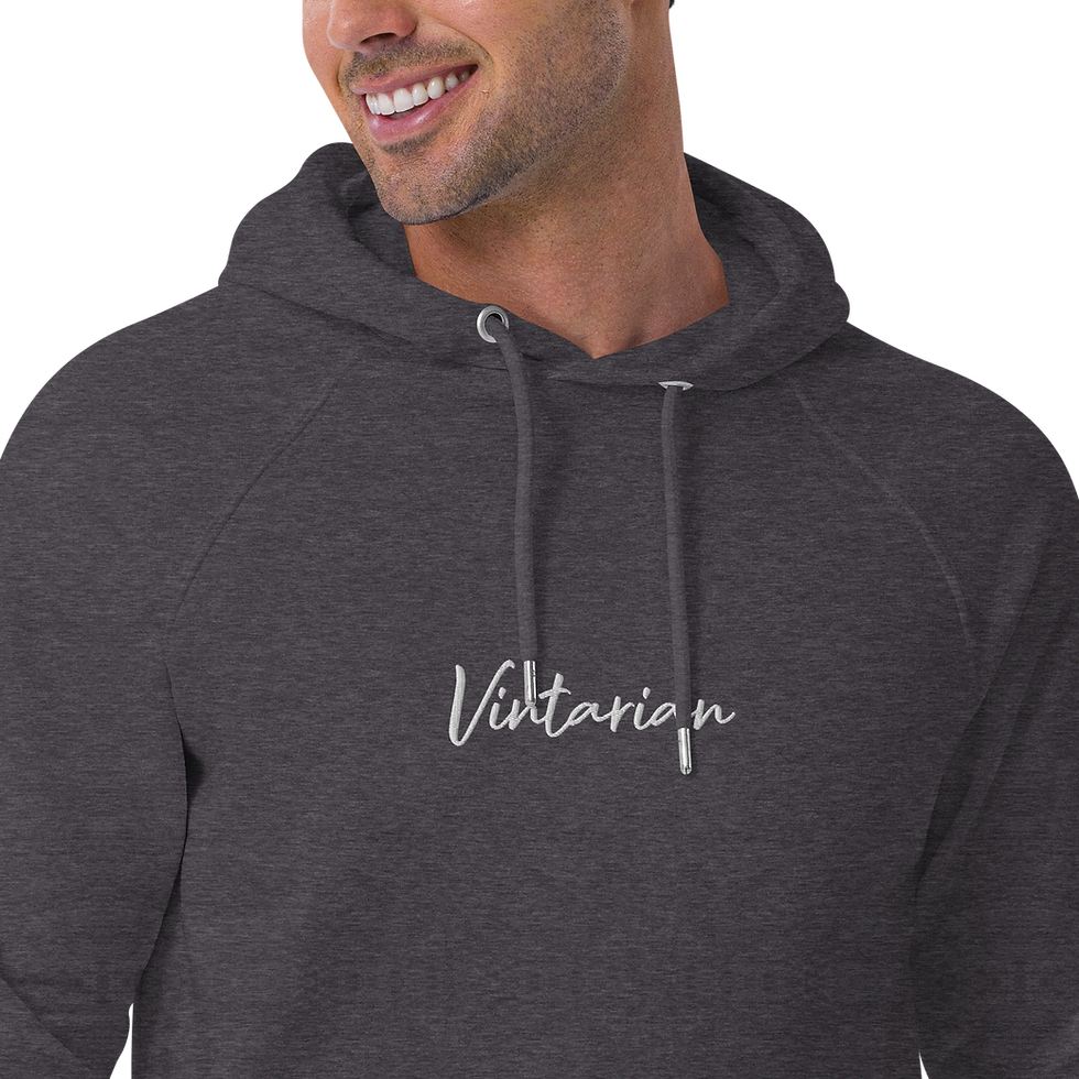 Thumbnail: Vintarian Men’s Eco Raglan Hoodie – Signature