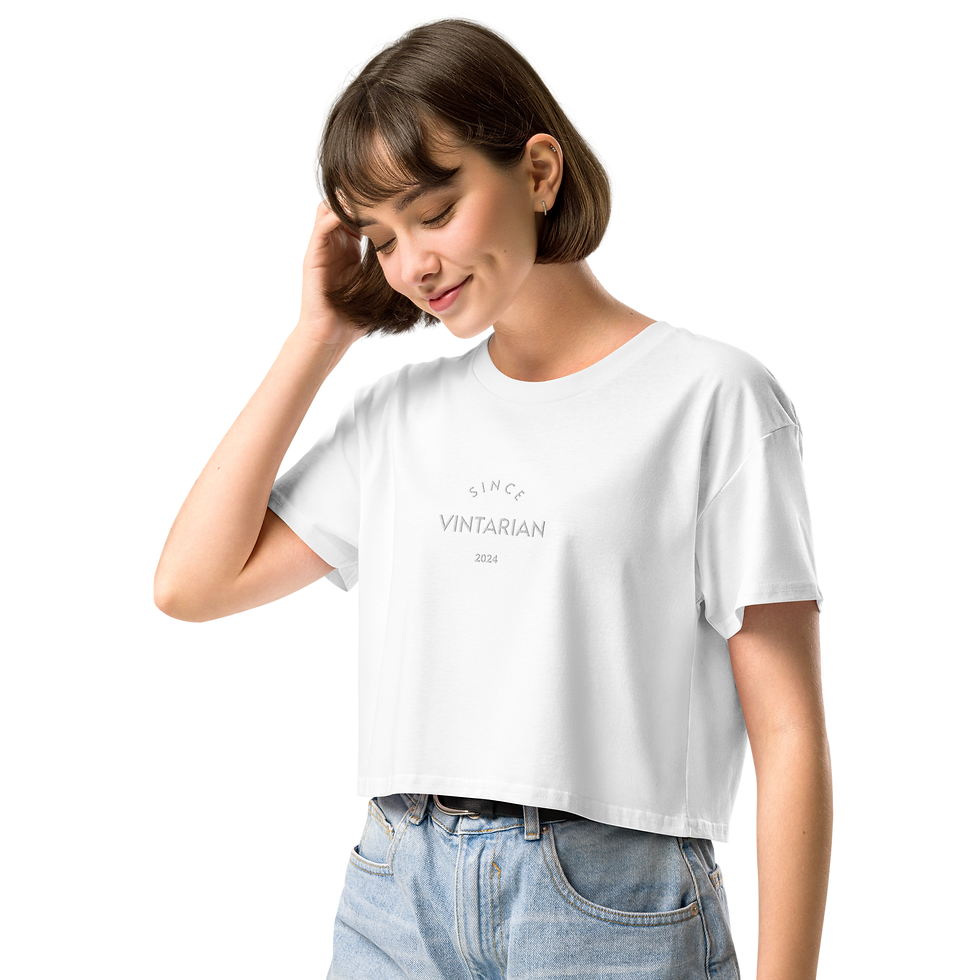Thumbnail: Vintarian Women’s Premium Crop Top - Since 2024
