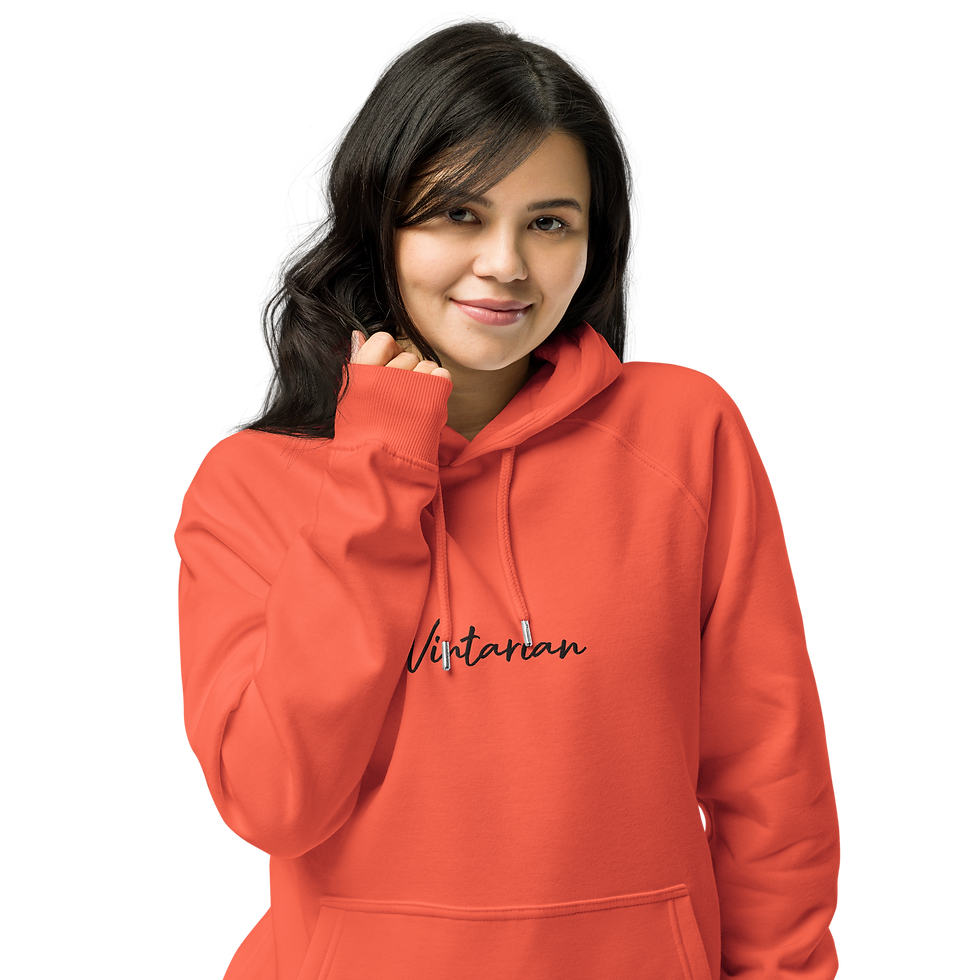 Thumbnail: Vintarian Women’s Eco Raglan Hoodie – Signature