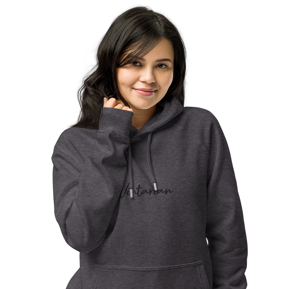 Thumbnail: Vintarian Women’s Eco Raglan Hoodie – Signature