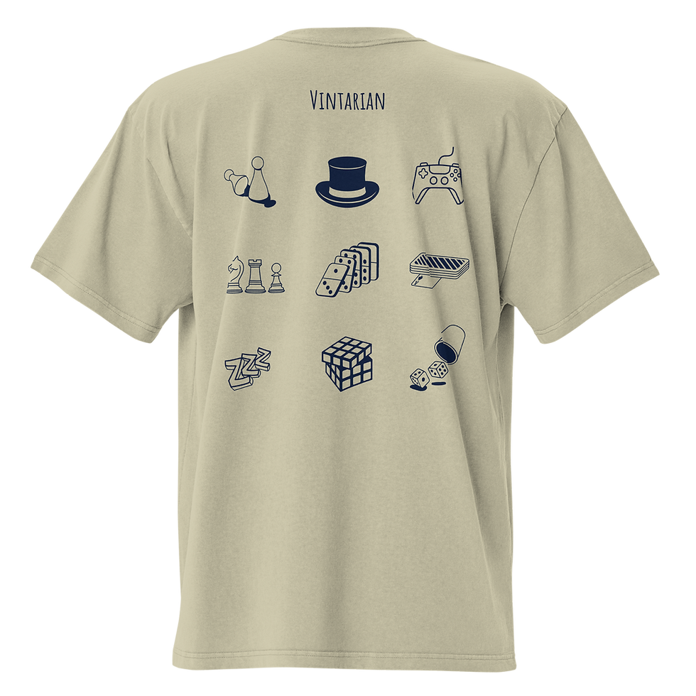 Thumbnail: Vintarian Men's Oversized Faded Vintage T-Shirt - Nostalgia
