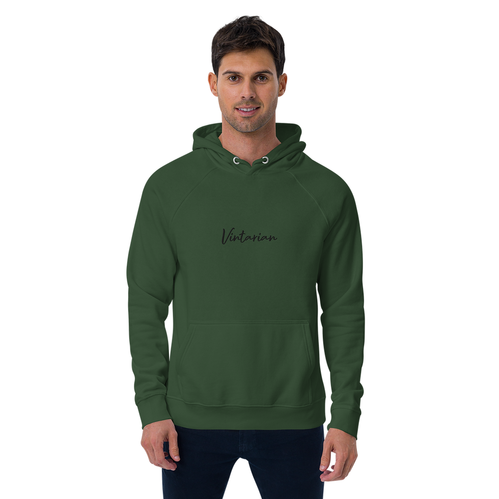 Thumbnail: Vintarian Men’s Eco Raglan Hoodie – Signature