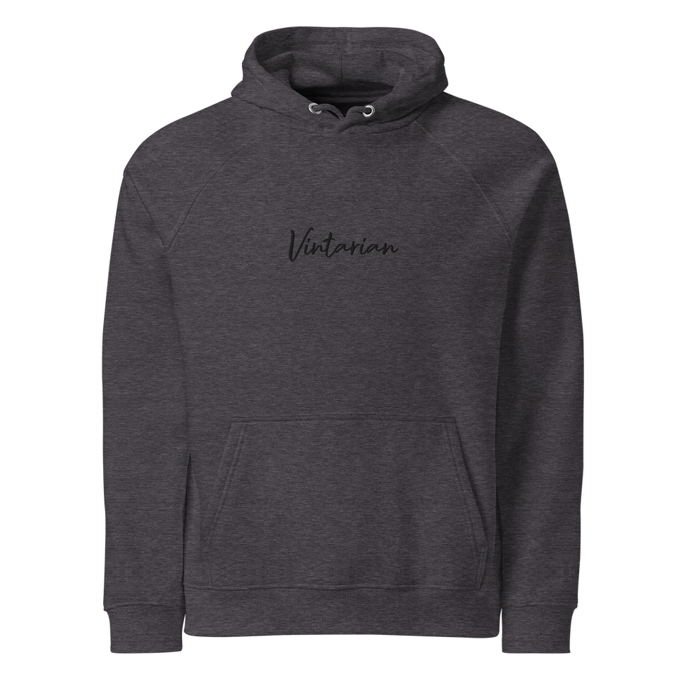 Thumbnail: Vintarian Women’s Eco Raglan Hoodie – Signature