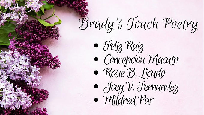 BRADY'S TOUCH POETRY