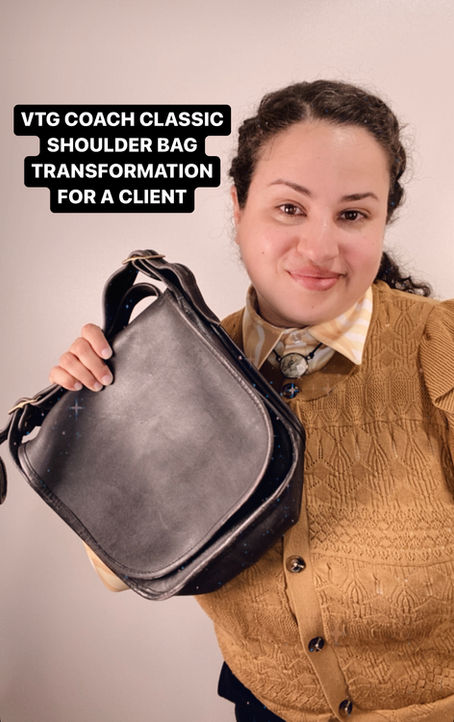 Vintage Coach Shoulder Bag Transformation