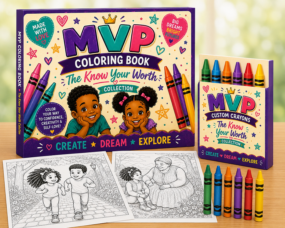 Thumbnail: MVP Coloring Book & Crayons: Know Your Worth Collection