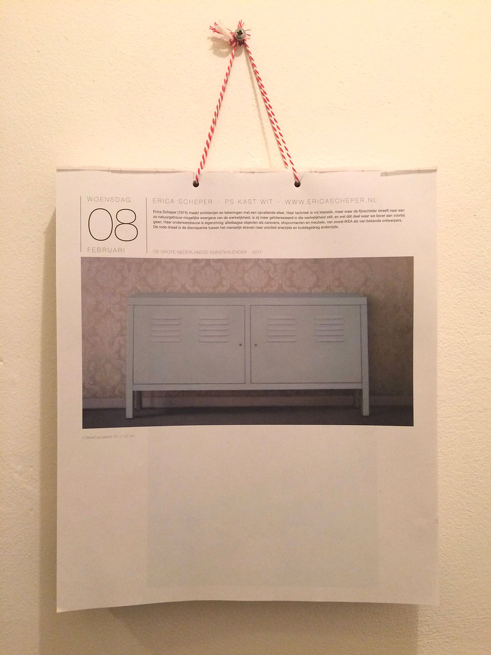 Vandaag een afbeelding van werk van mij in De Grote Nederlandse Kunstkalender.