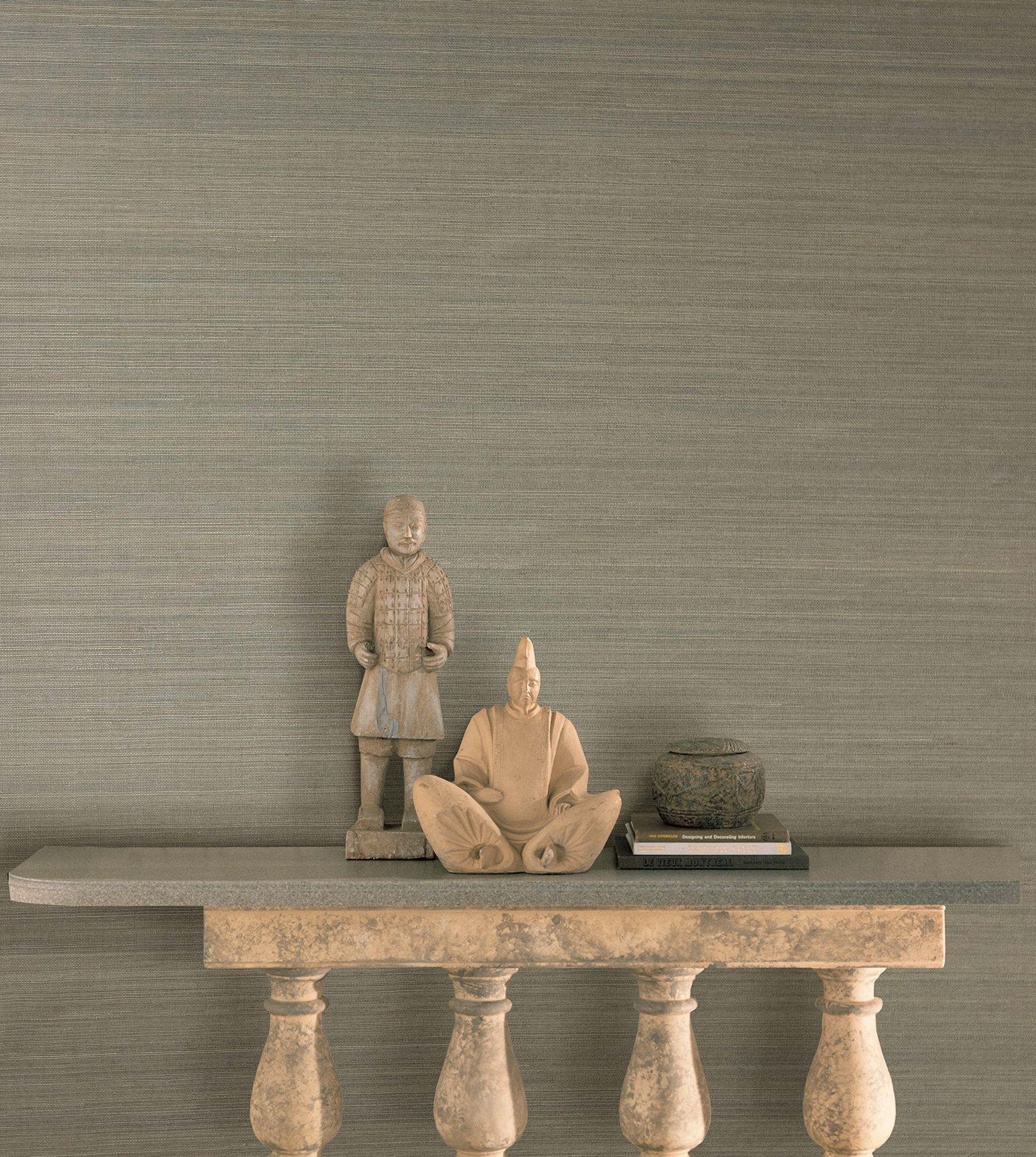 Salisbury Grey Grasscloth 2732-54752
