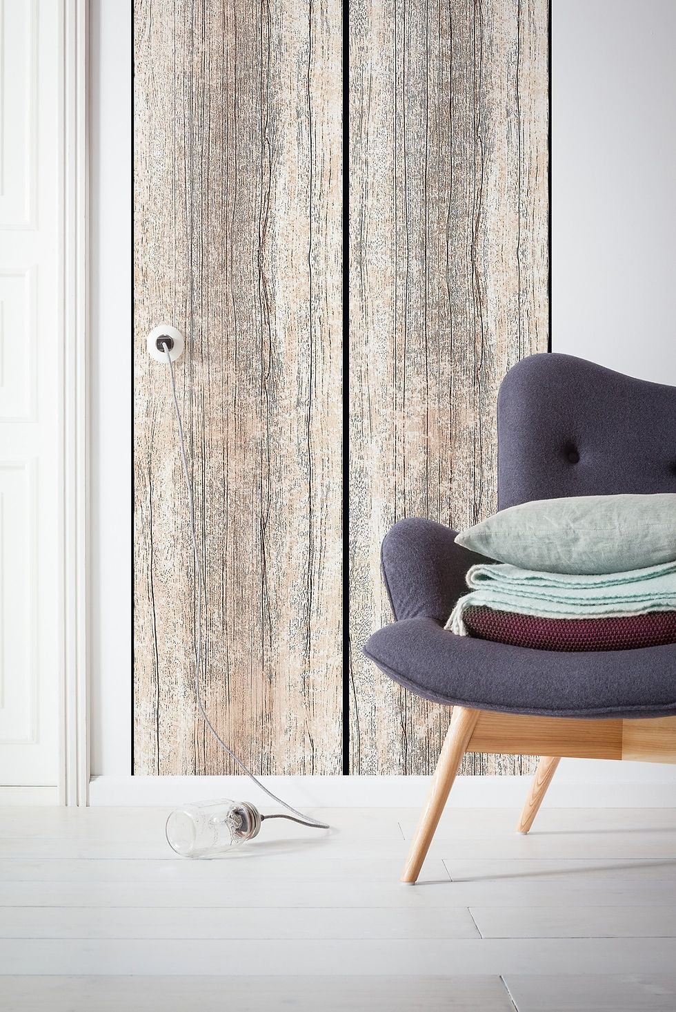 Weathered Shiplap Wall Mural 6038A-VD1