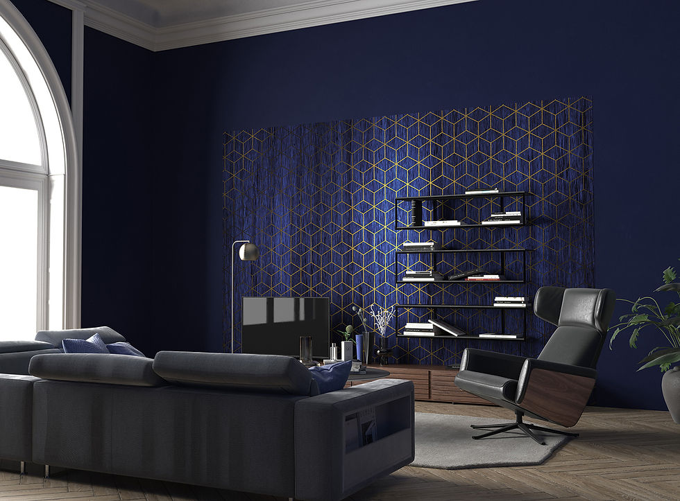 Blue Mystique Wall Mural HX8-048