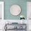 Thumbnail: Barnaby Light Blue Faux Grasscloth 2964-25961