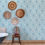 Thumbnail: Zaya Blue Tribal Diamonds Wallpaper 2969-26013