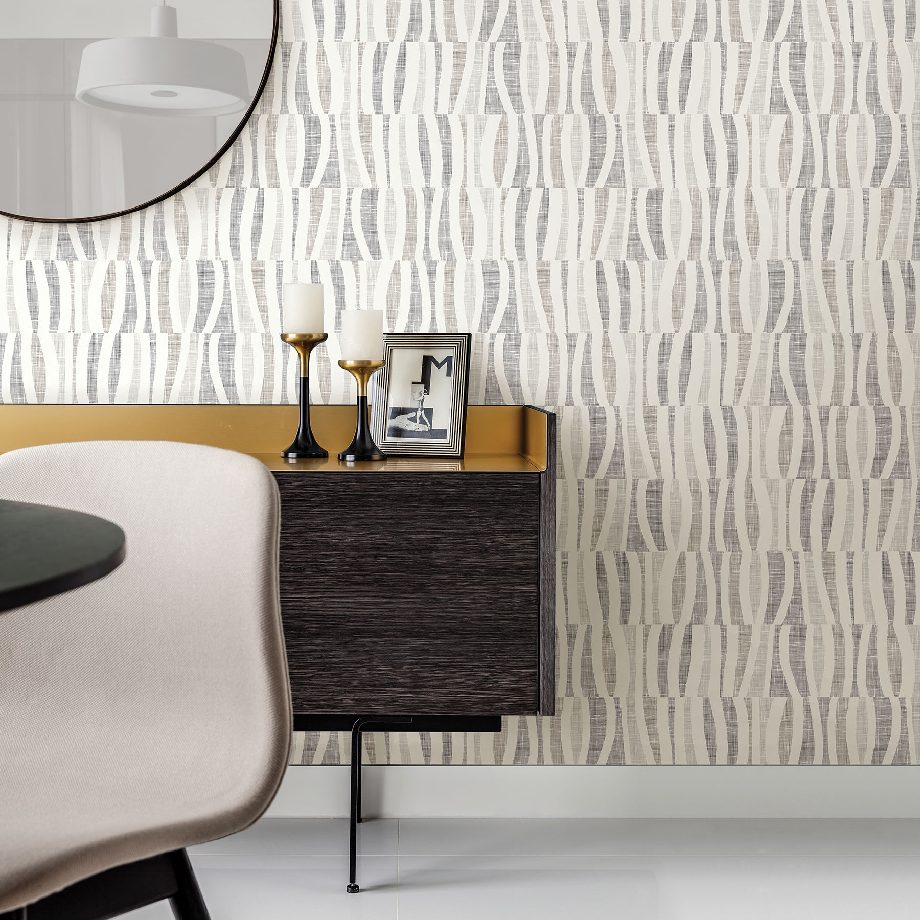 Tides Grey Abstract Texture 2902-25516