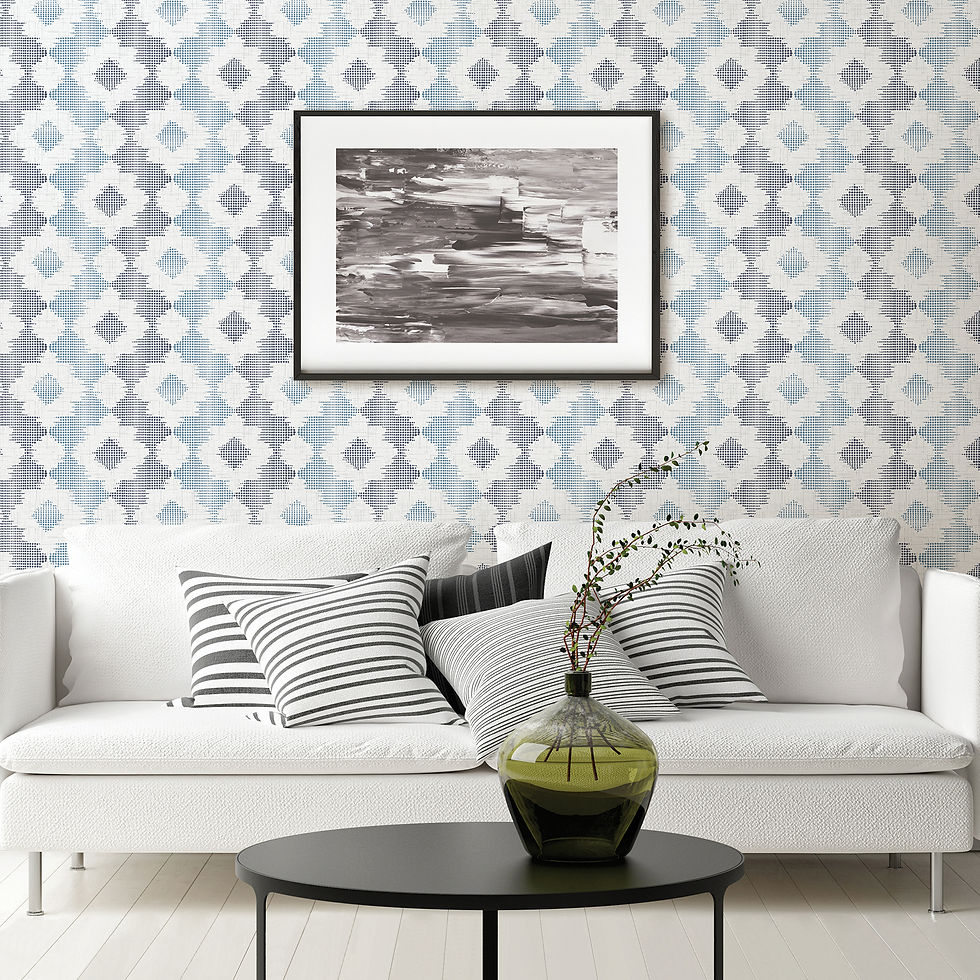 Babylon Blue Abstract Flora 2902-25521