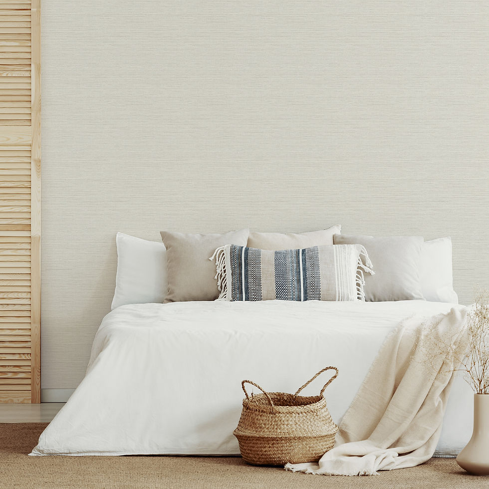 Agave Light Grey Imitation Grasscloth Wallpaper 2969-24281